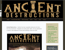 Tablet Screenshot of ancientdestructions.com